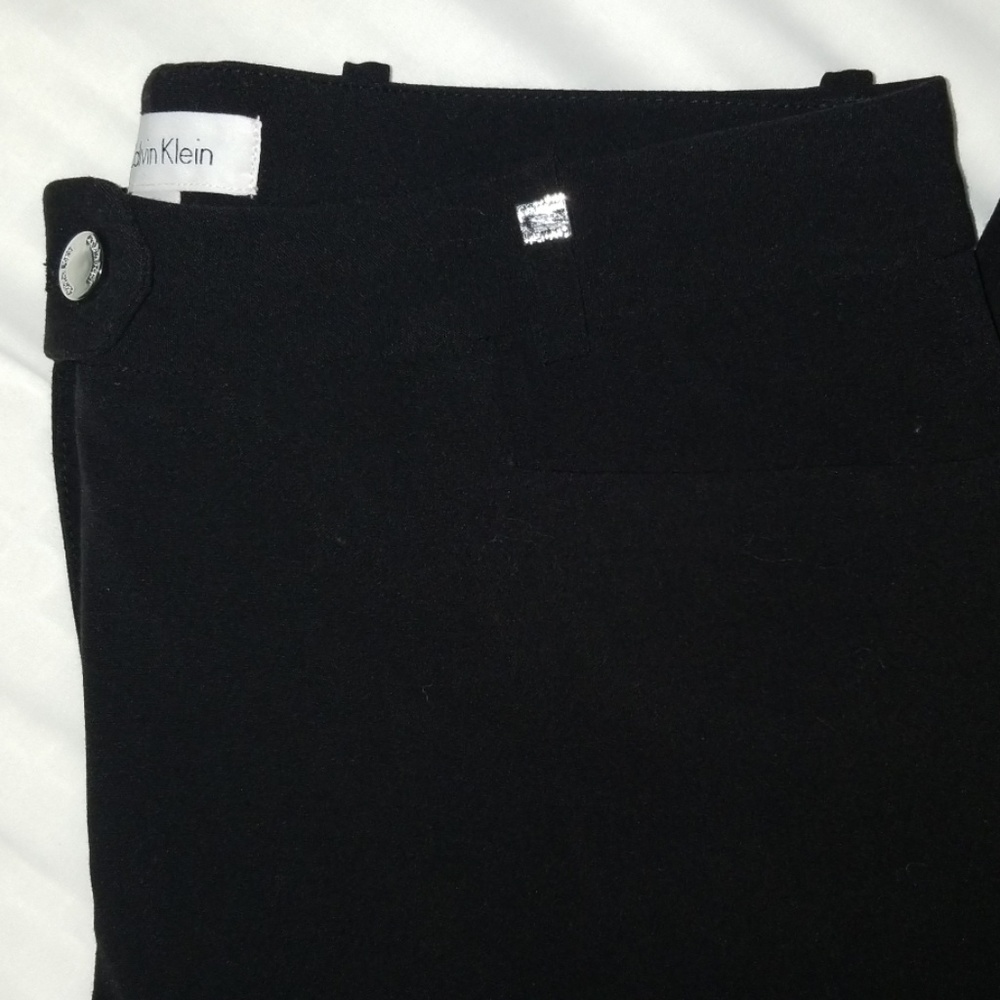 CALVIN KLEIN SIZE 6 BLACK DRESS PANTS - Picture 3 of 5